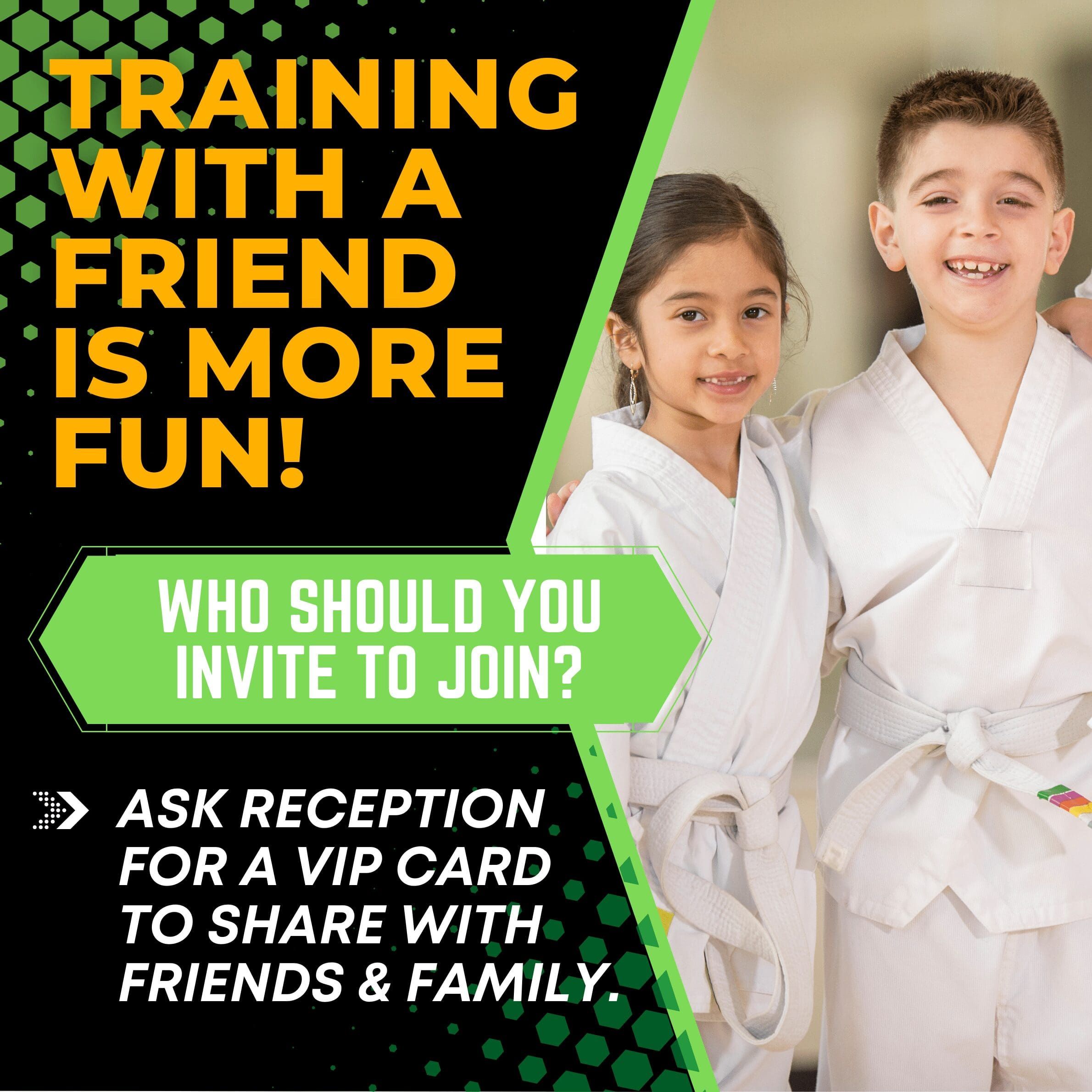 Refer a friend to martial arts lessons